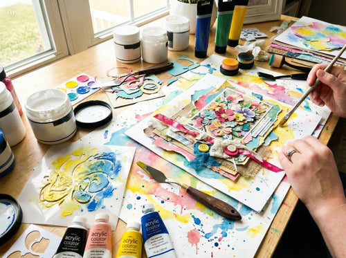 9 Mixed Media Scrapbooking Tutorials That Are Easy to Follow!