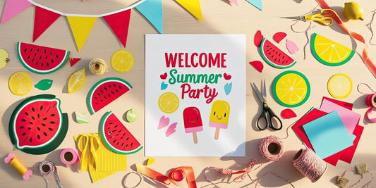 DIY Summer Party Decor With Digital Clipart - WondersArtist
