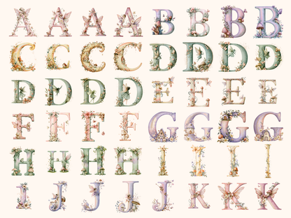 Fairy Garden Alphabet & Numbers