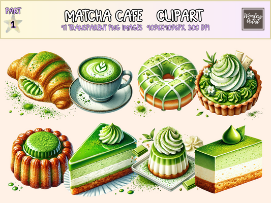 Matcha Café Clipart