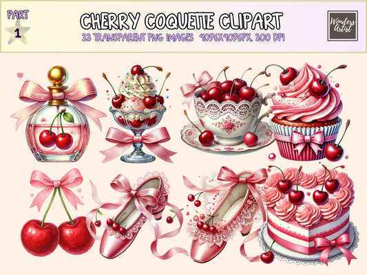 Cherry Coquette Clipart
