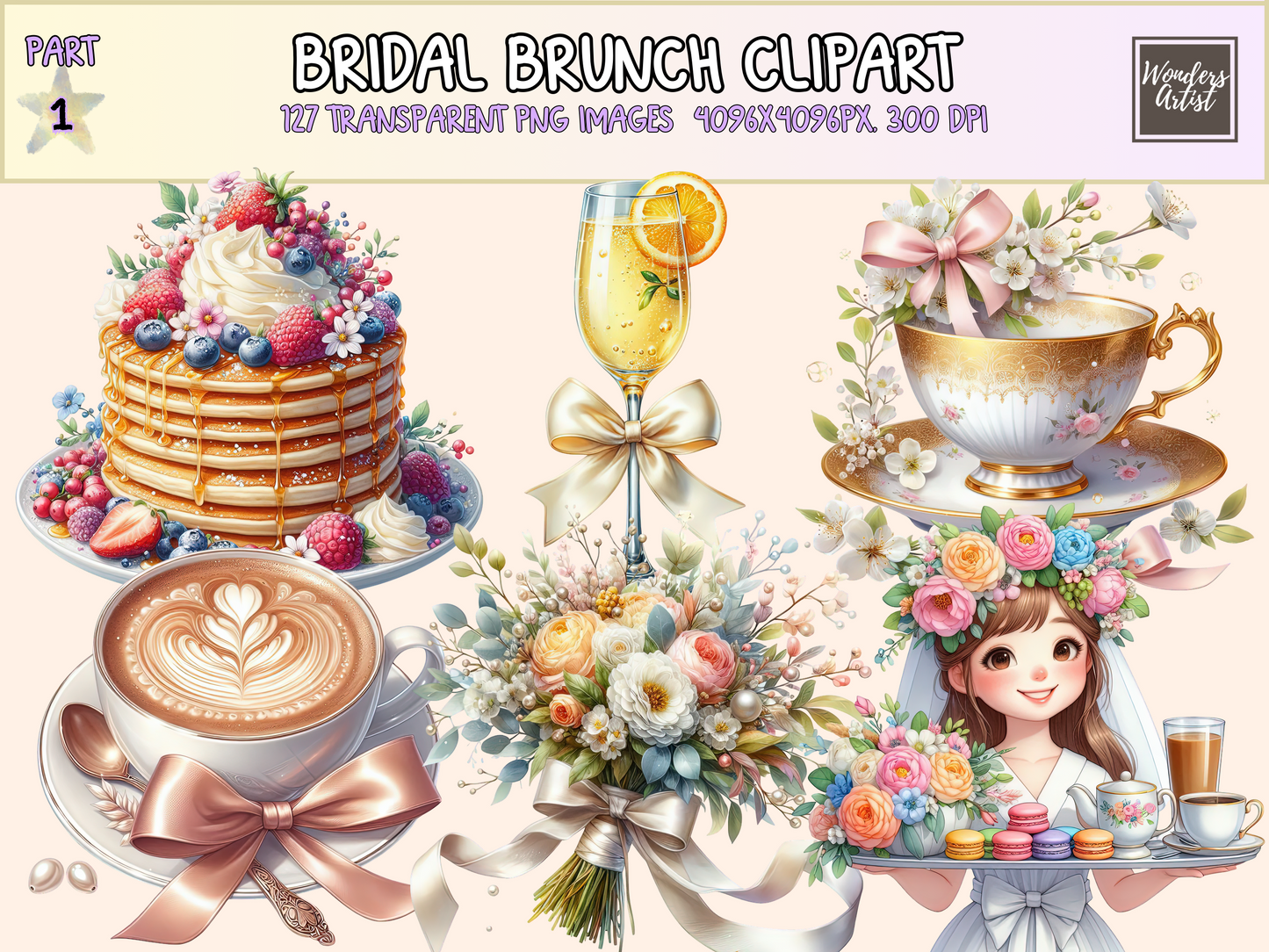 Bridal Brunch Clipart