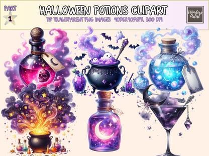 Halloween Potions Clipart