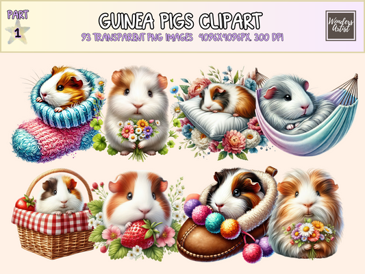 Guinea Pigs Clipart