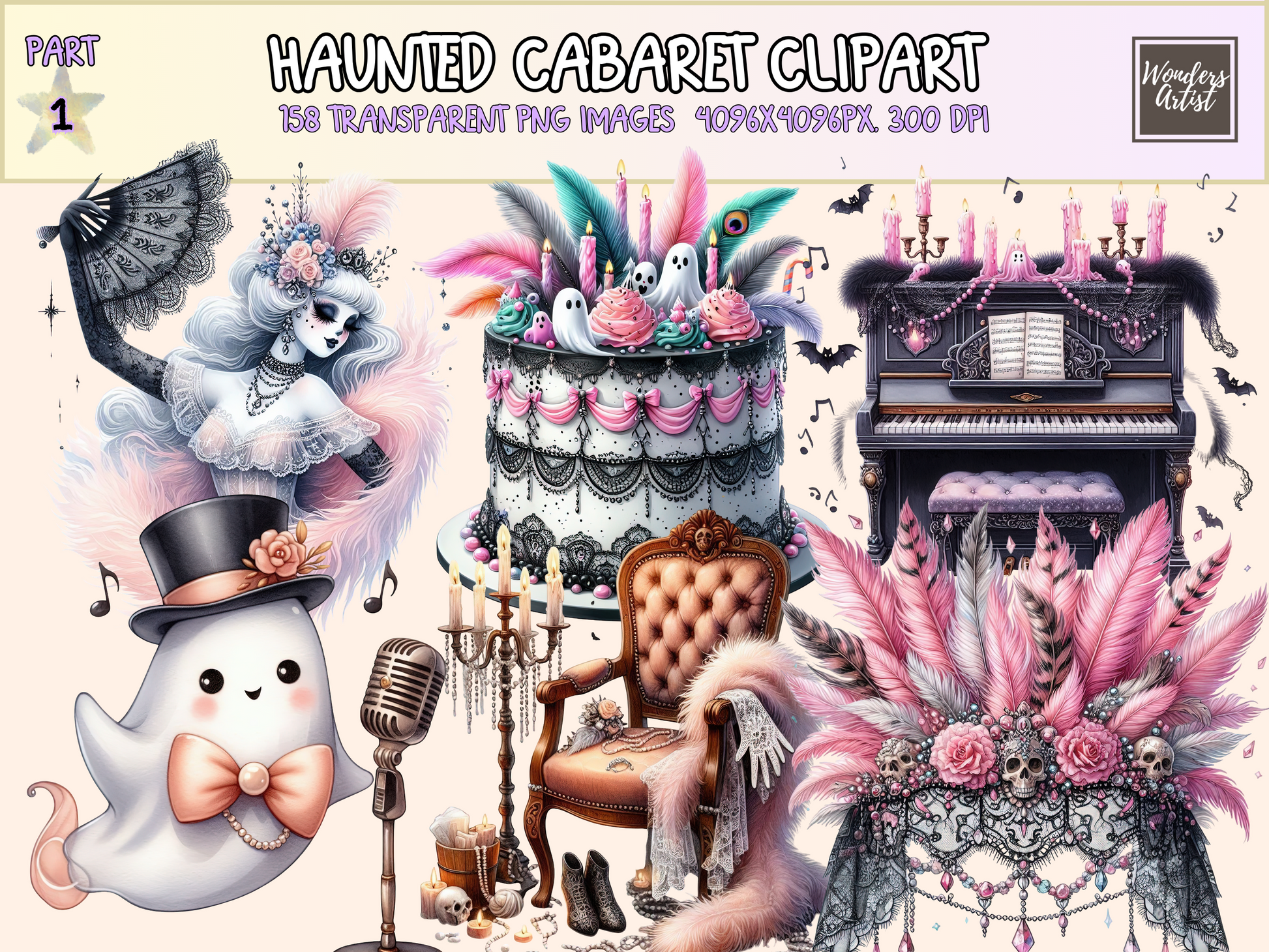 Haunted Cabaret Clipart