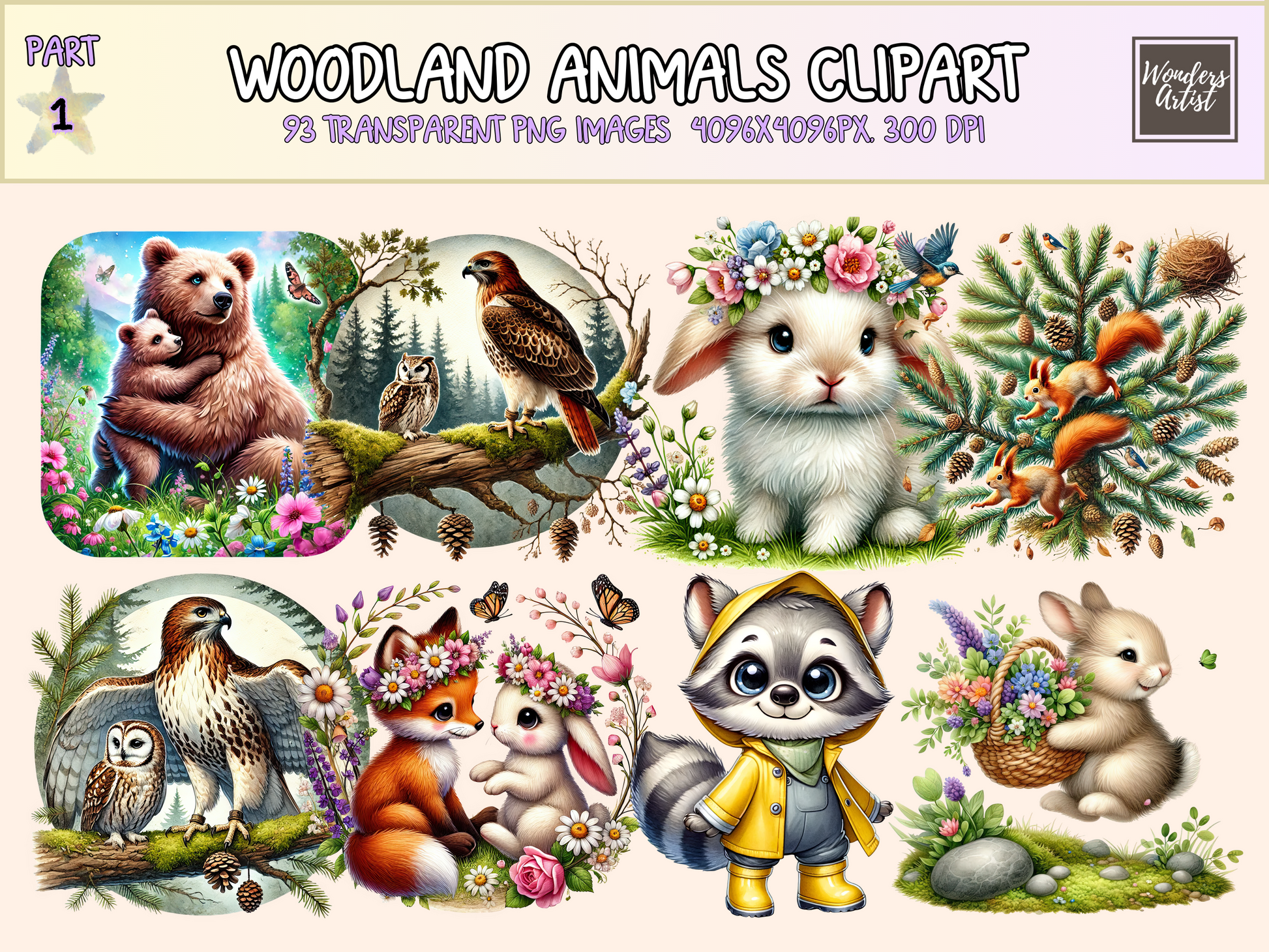Woodland Animals Clipart
