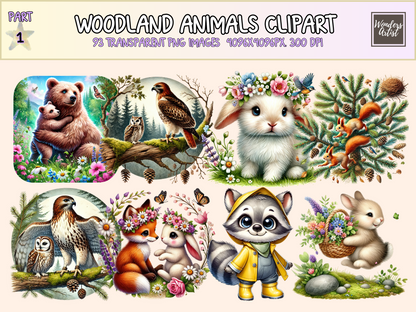 Woodland Animals Clipart