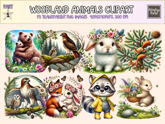 Woodland Animals Clipart