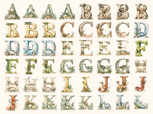 Dinosaurs Alphabet & Numbers