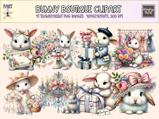 Bunny Boutique Clipart