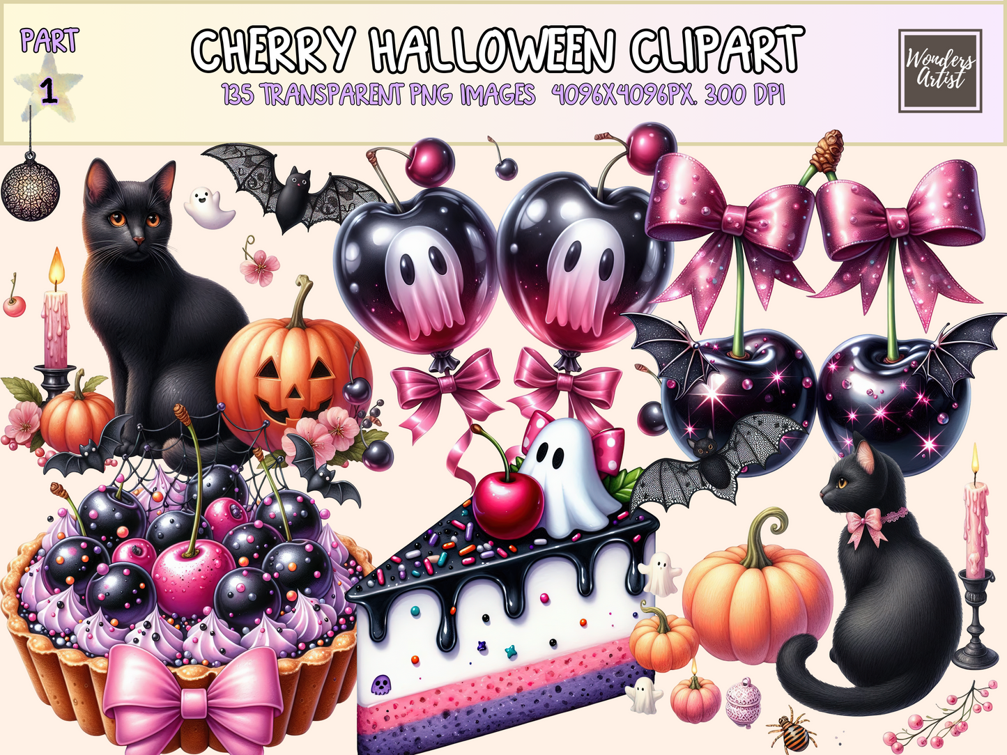 Cherry Halloween Clipart