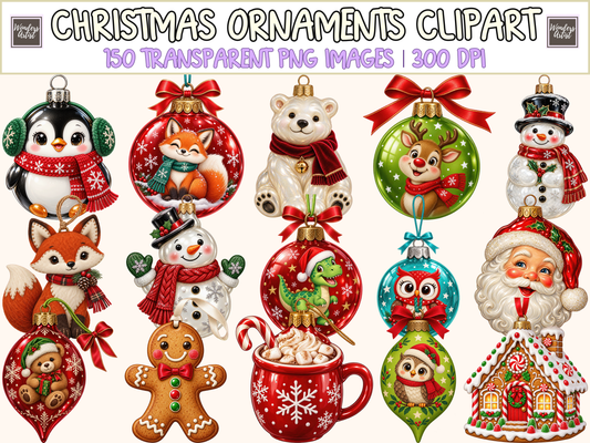 Christmas Ornaments Clipart — cover