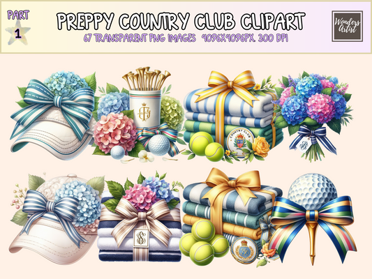 Preppy Country Club Clipart