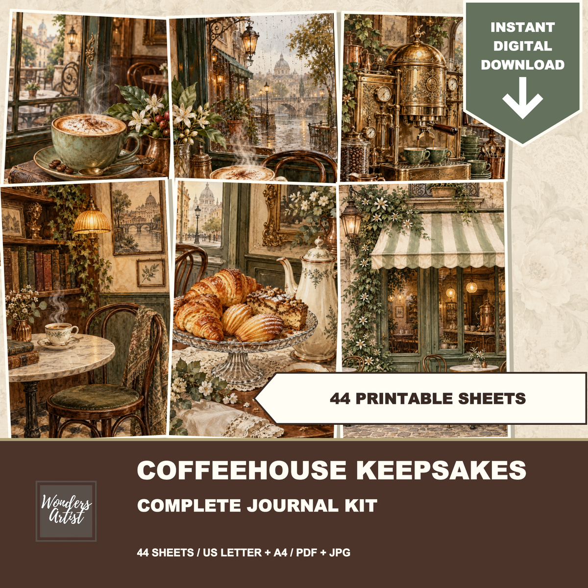 Coffeehouse Keepsakes Journal Kit — listing image 1