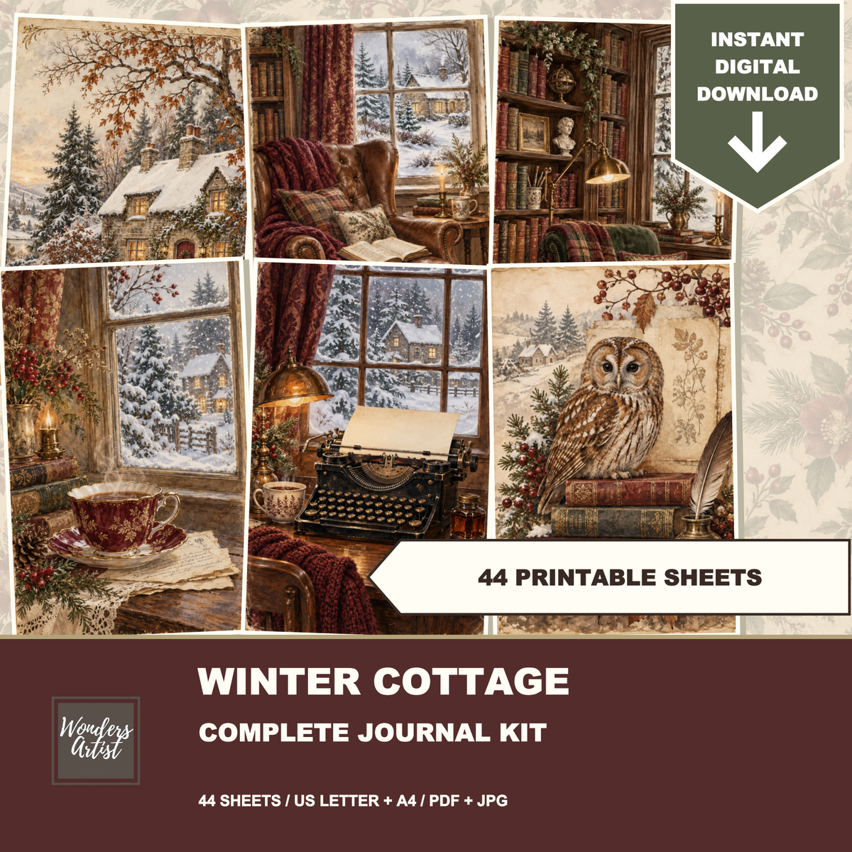Winter Cottage Journal Kit — listing image 1