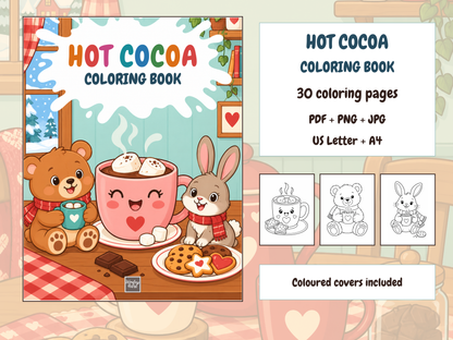 Hot Cocoa Coloring Book — HOT COCOA COLORING BOOK