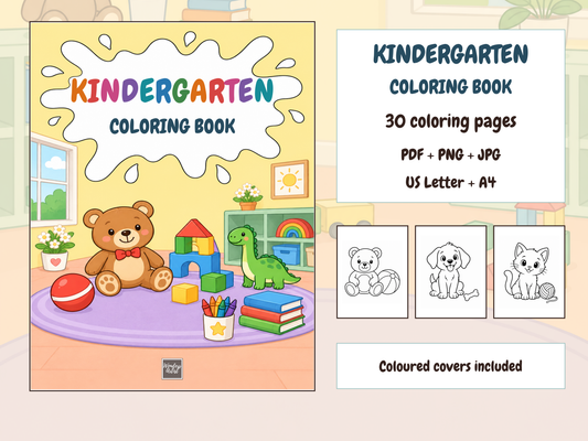 Kindergarten Coloring Book — KINDERGARTEN COLORING BOOK