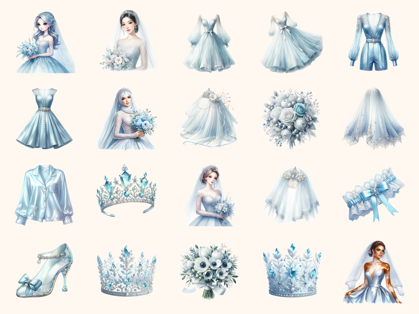 Icy Bridal Clipart