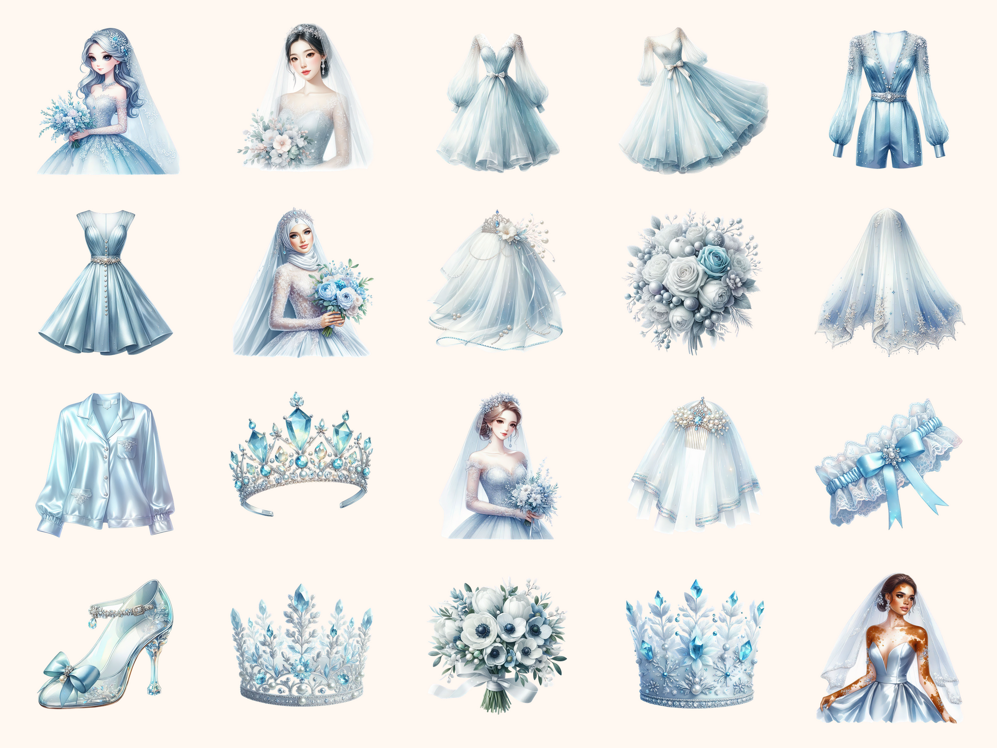 Icy Bridal Clipart