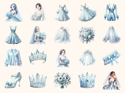 Icy Bridal Clipart