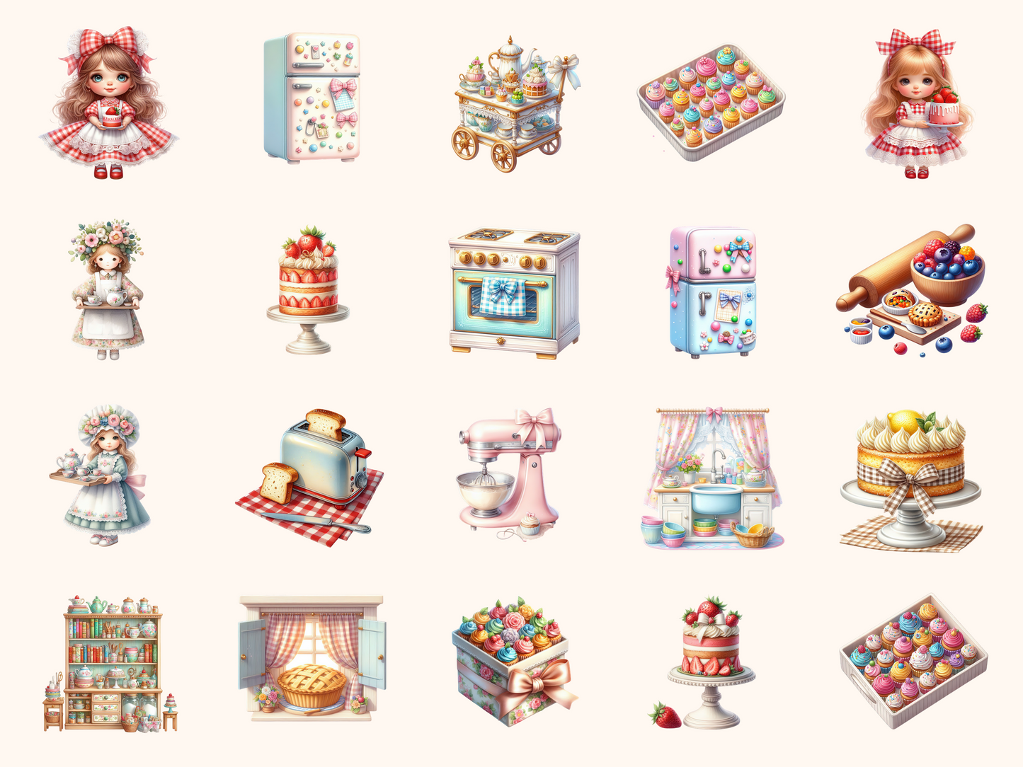 Dollhouse Kitchen Clipart