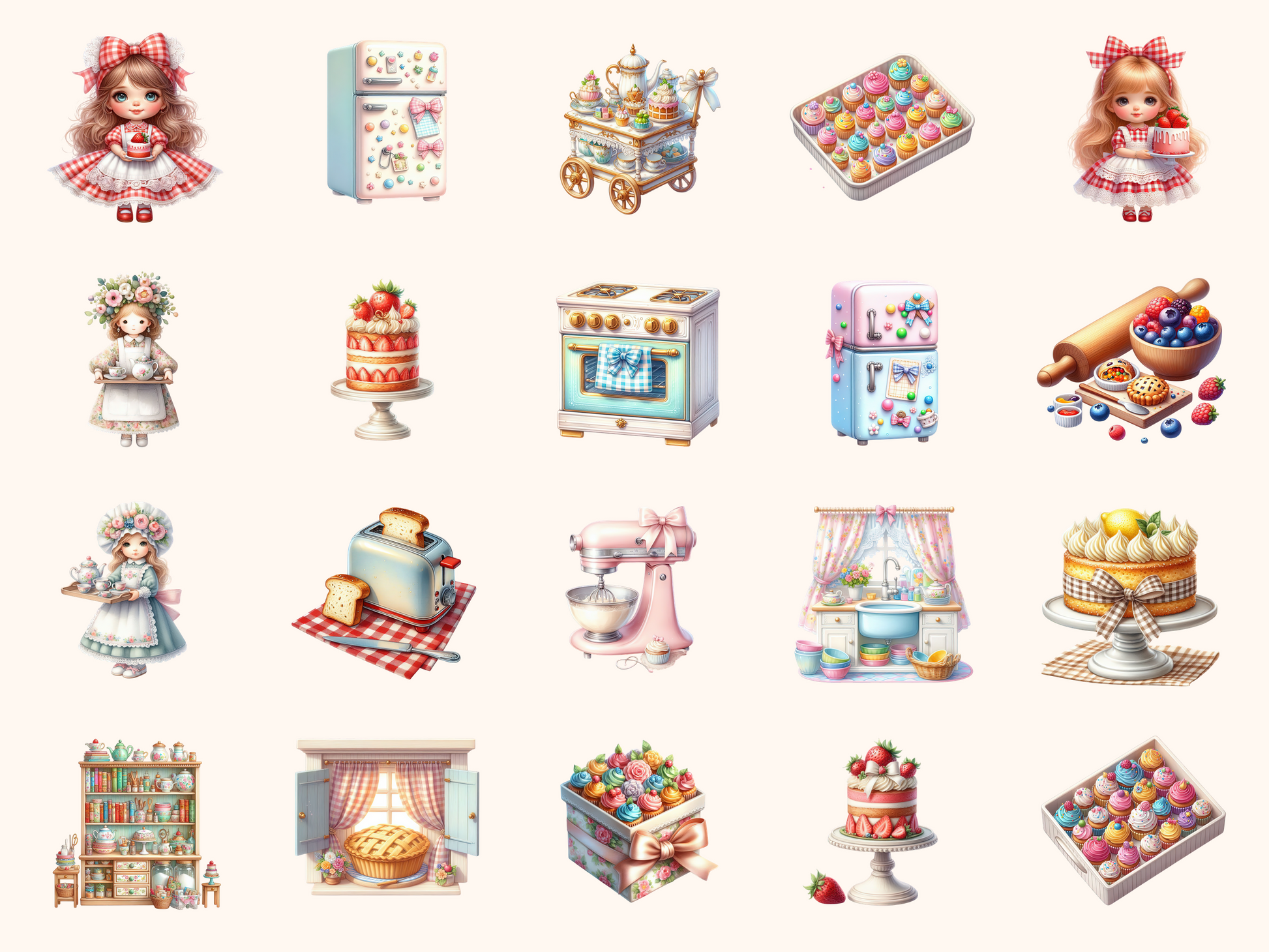 Dollhouse Kitchen Clipart