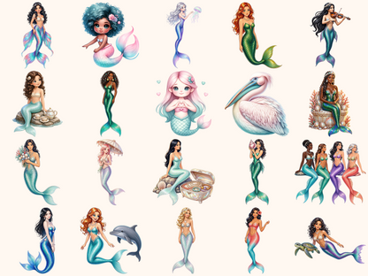 Mermaids Clipart
