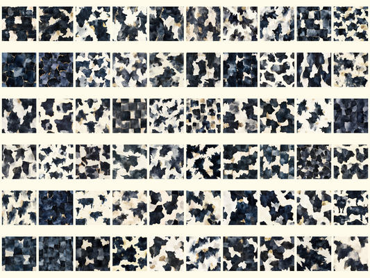 Midnight Cowhide Digital Paper