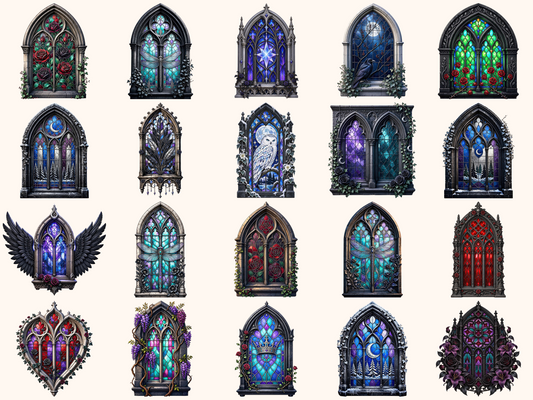 Gothic Windows Clipart