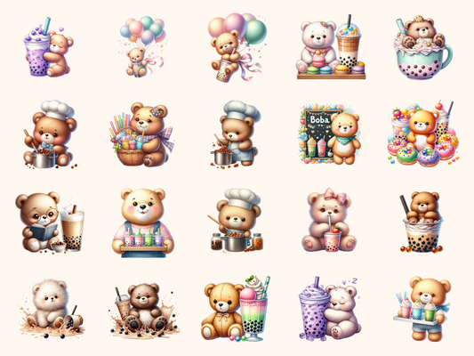 Boba Bears Clipart