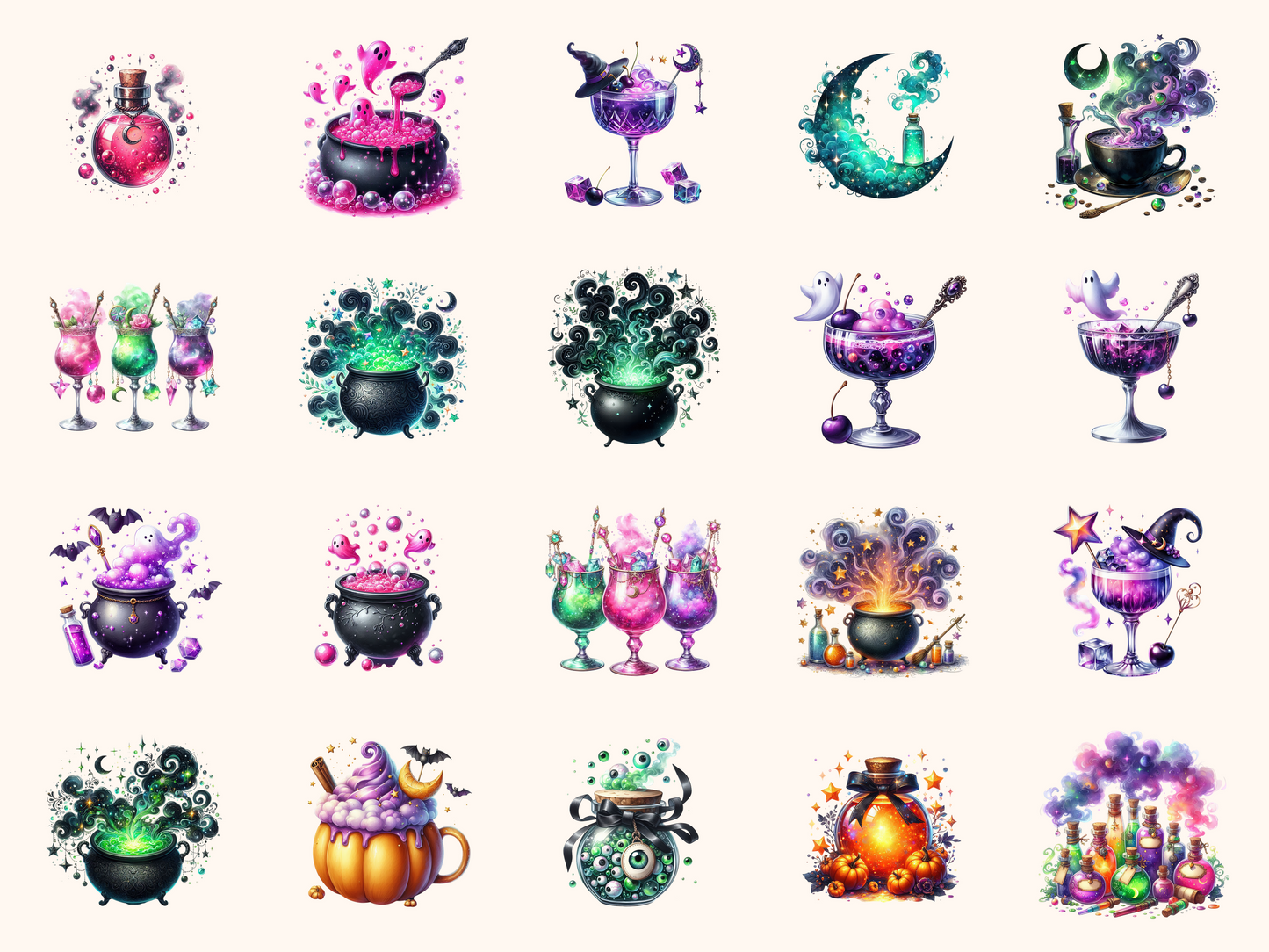 Halloween Potions Clipart