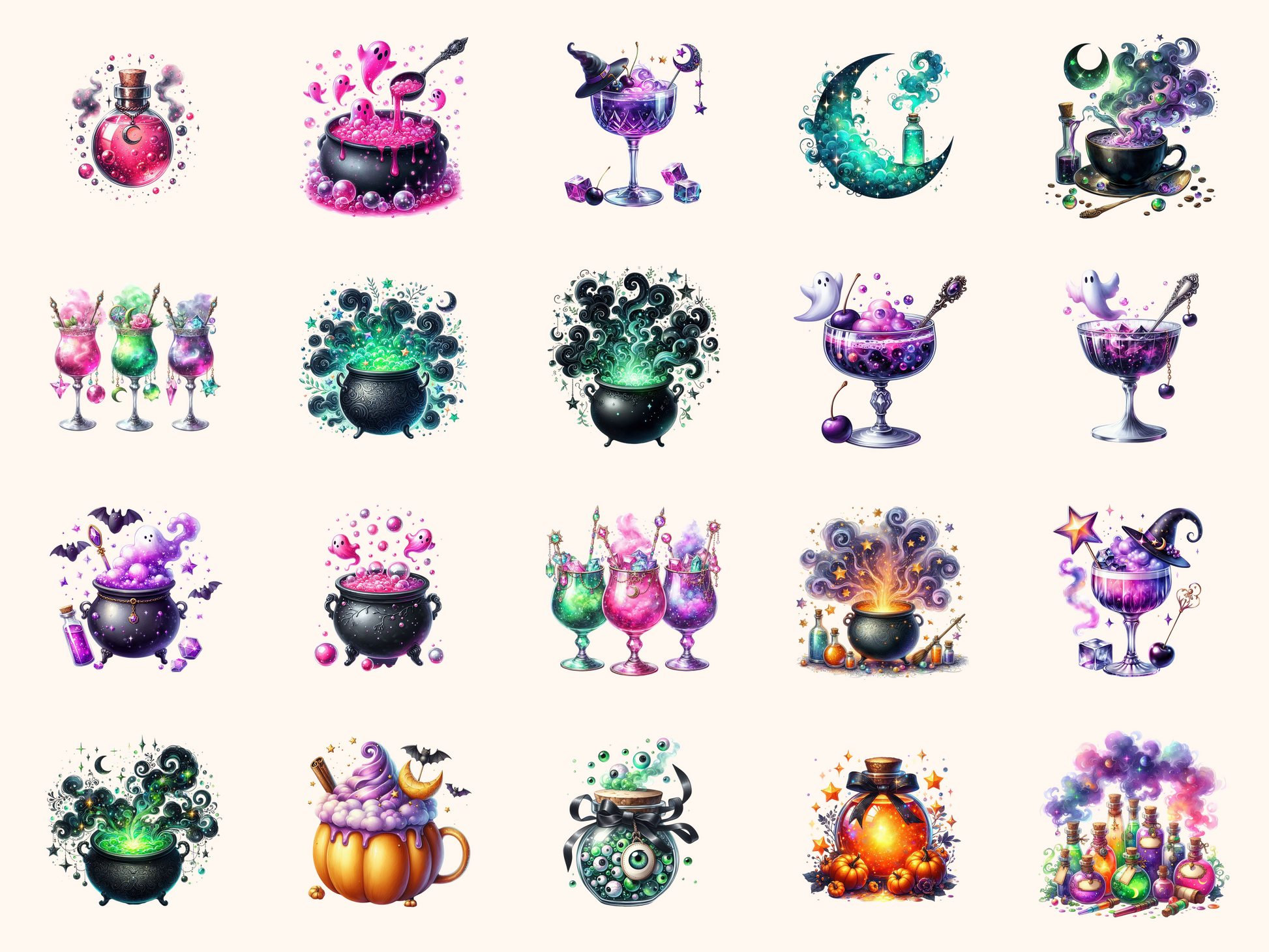 Halloween Potions Clipart