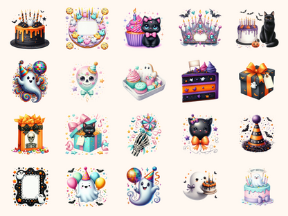 Spooky Birthday Clipart