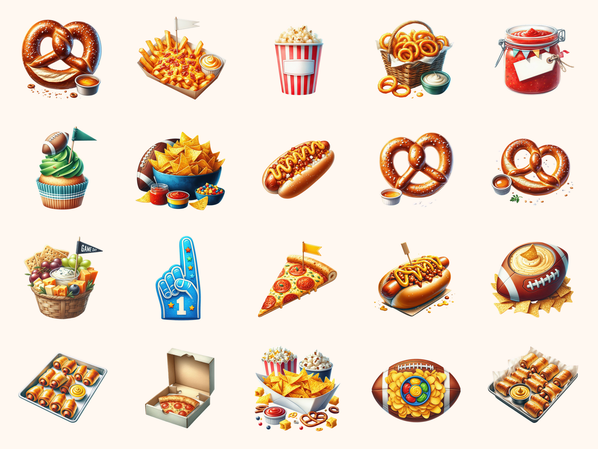 Game Day Snacks Clipart