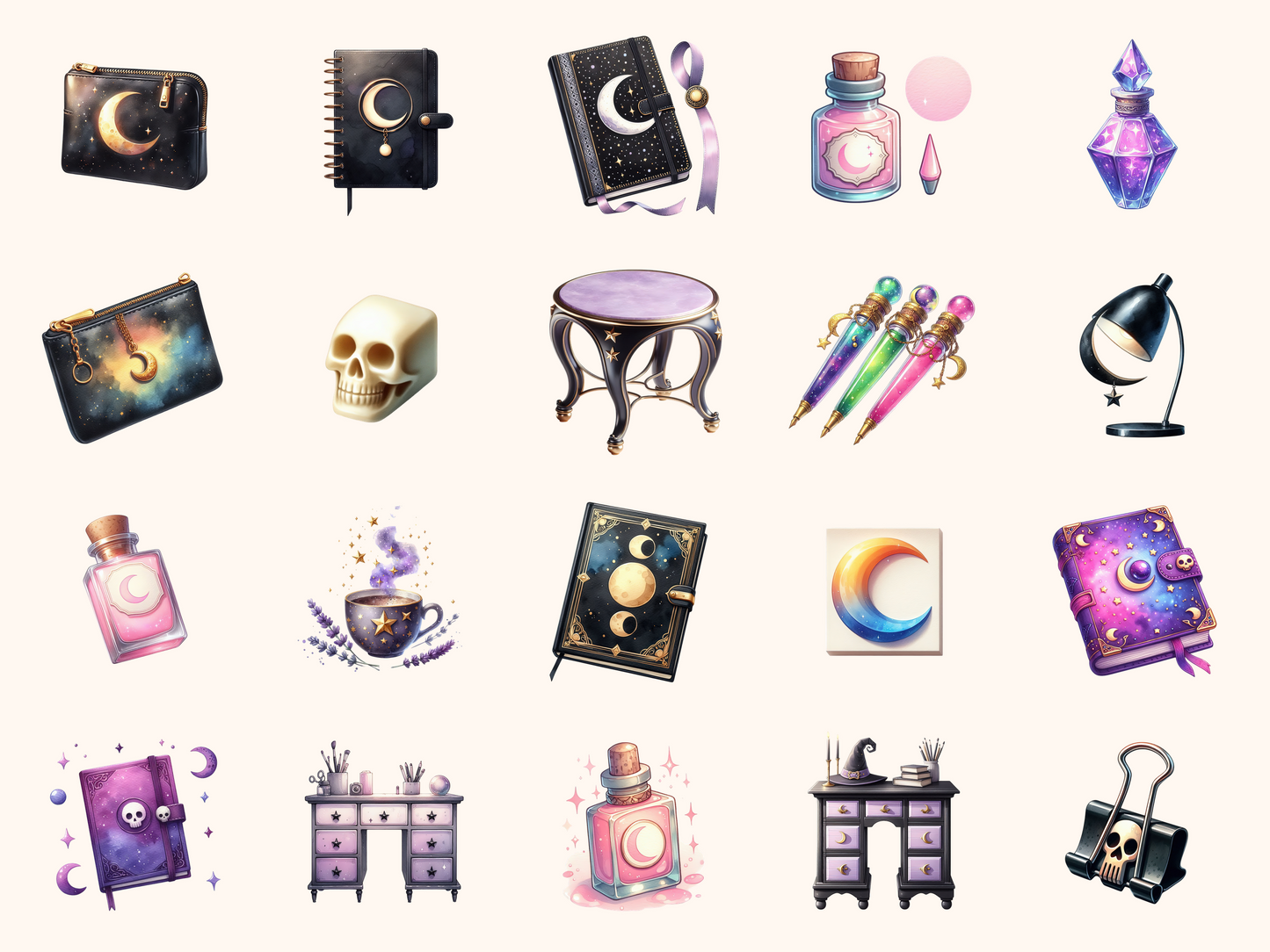 Witchy Desk Clipart