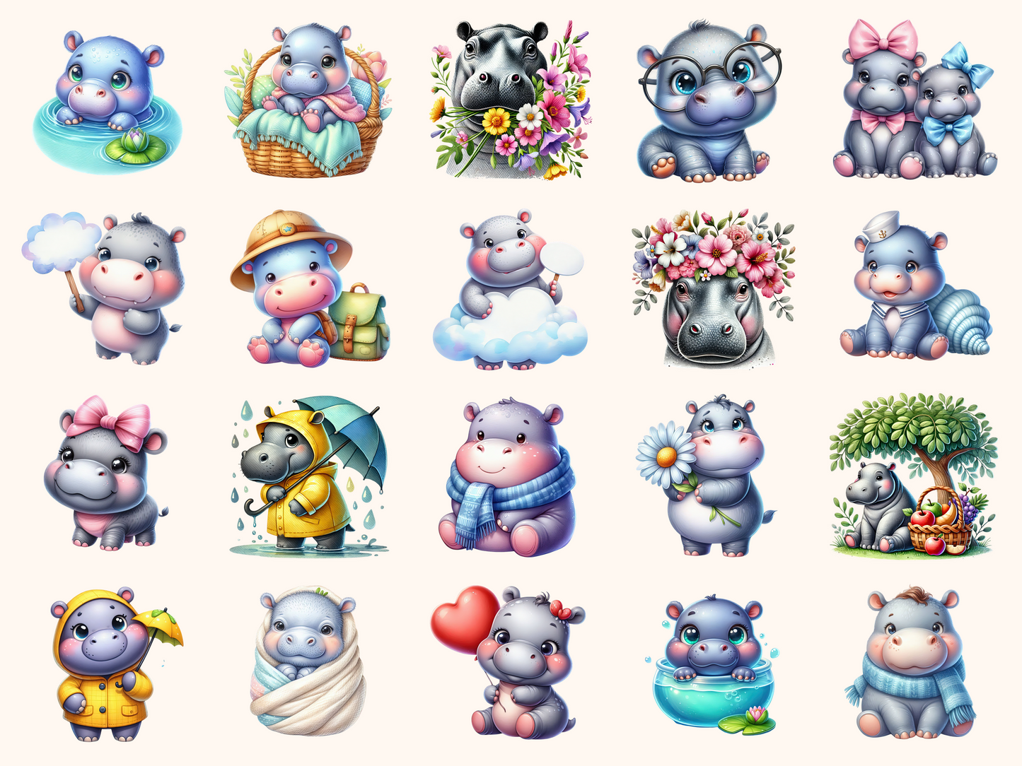 Hippopotamus Clipart