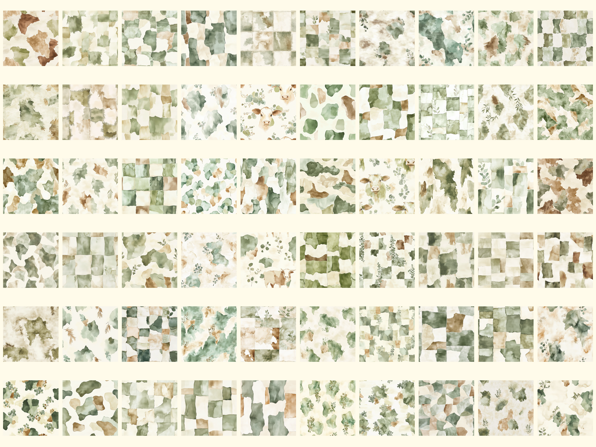 Sage Cowhide Digital Paper
