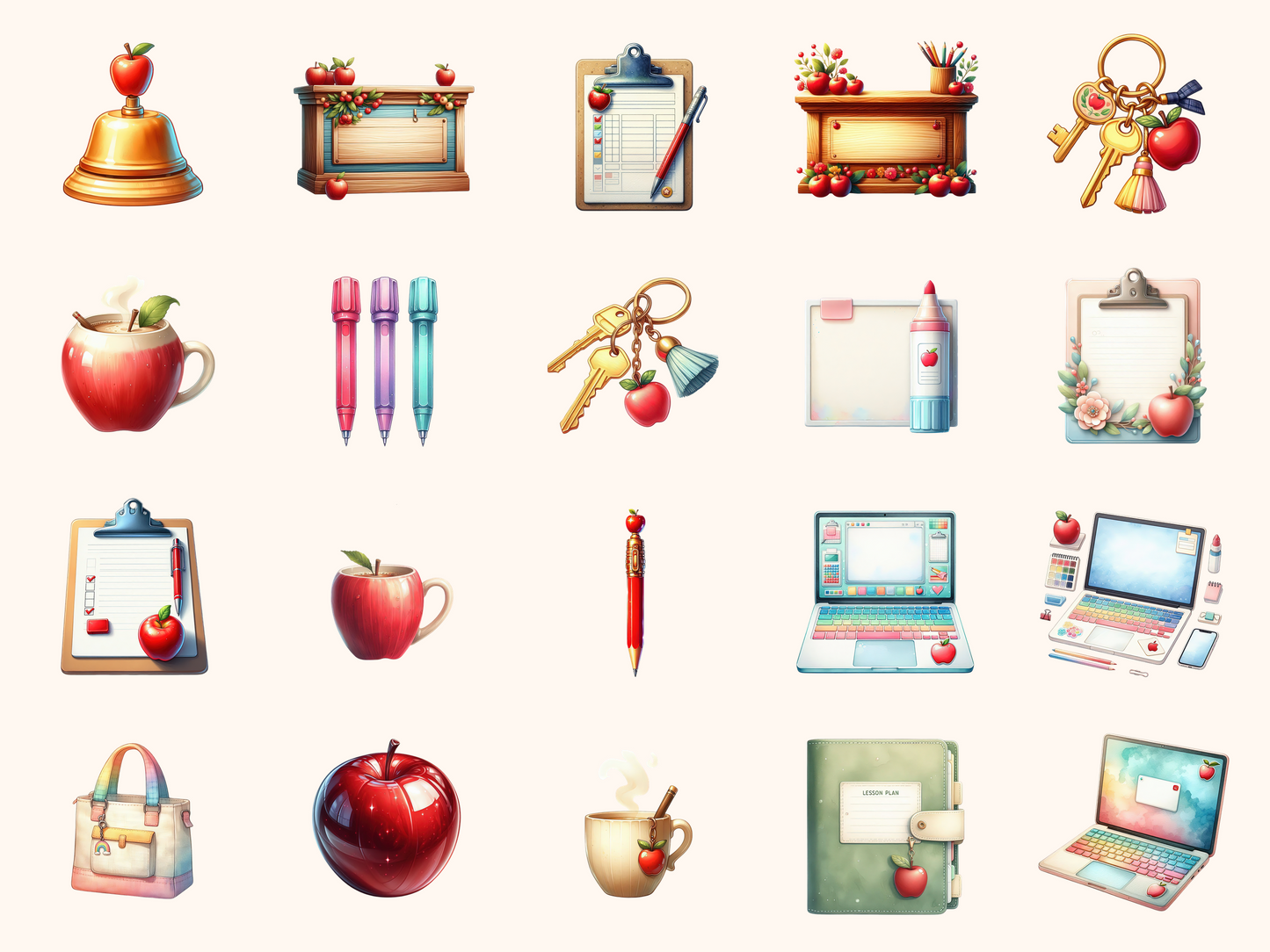Teacher Desk Clipart