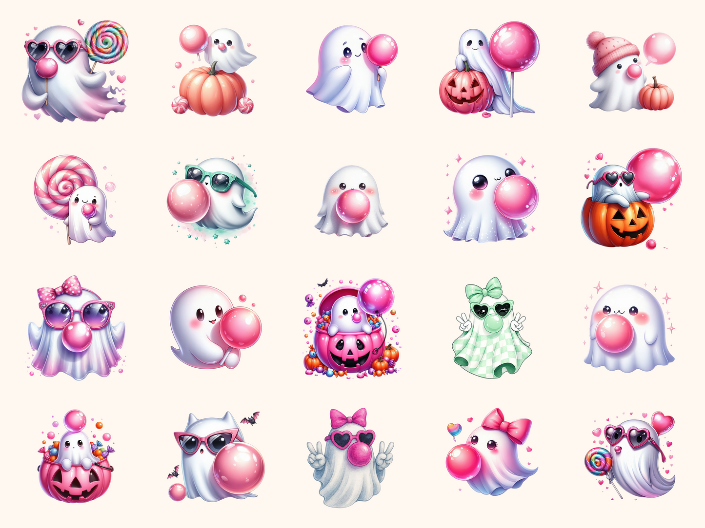 Bubblegum Ghost Clipart