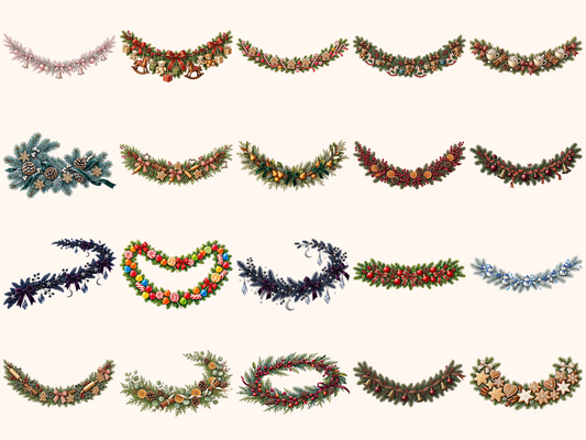 Christmas Garlands Clipart