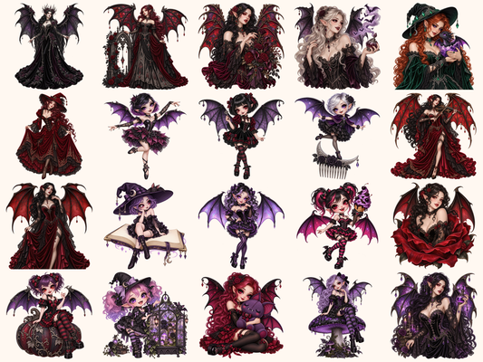 Vampire Witches Clipart
