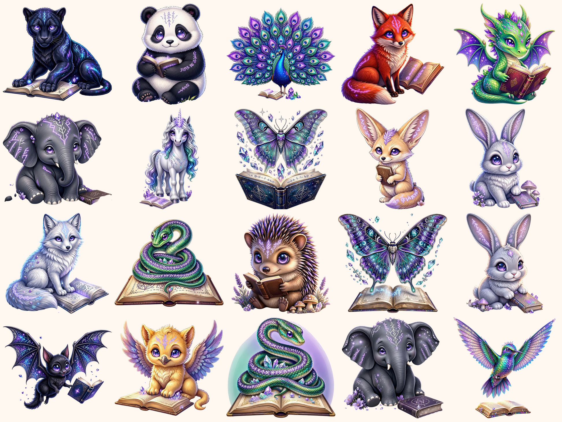 Runic Animals Clipart