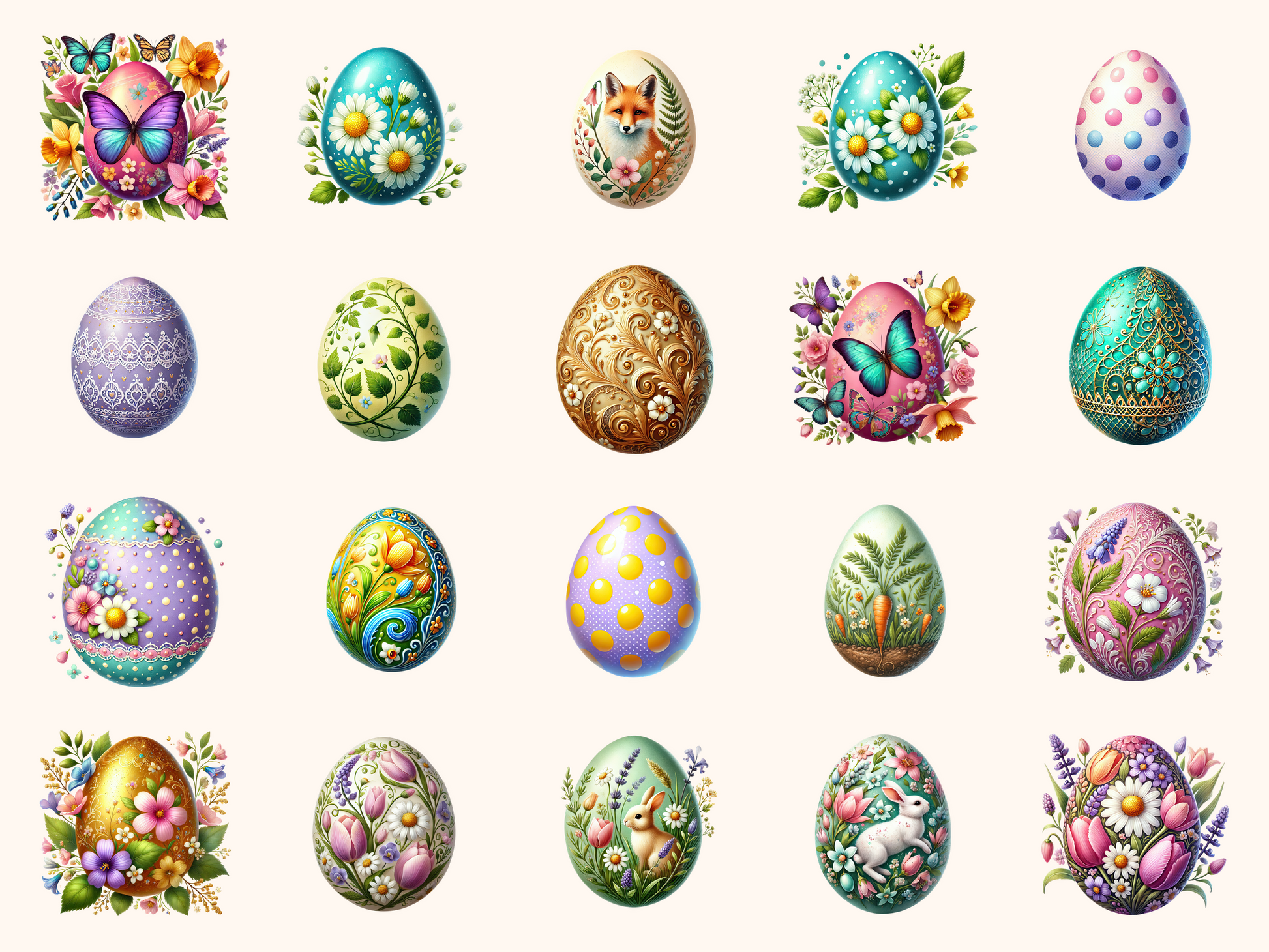 Easter Eggs Clipart