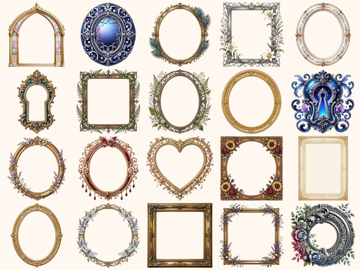 Victorian Frames Clipart