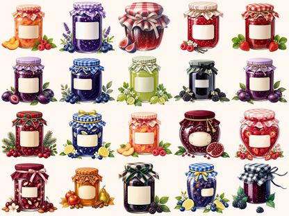 Jam Jars Clipart
