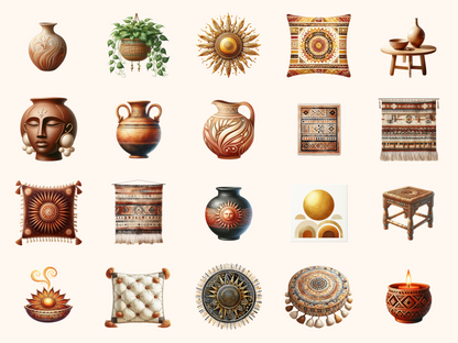 Afrohemian Clipart
