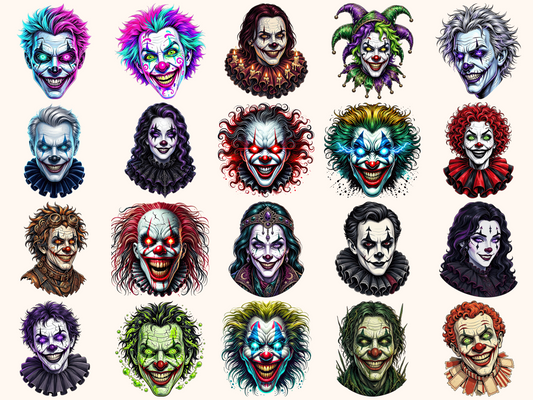 Psycho Clowns Clipart