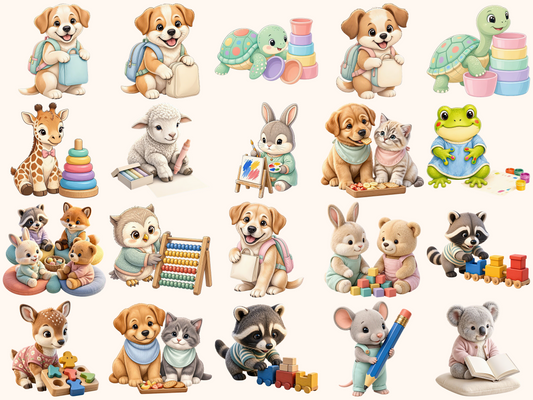 Daycare Animals Clipart