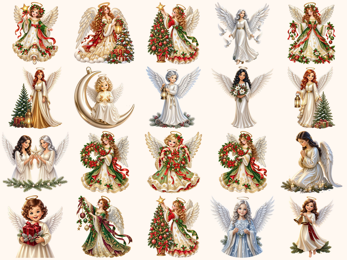 Christmas Angels Clipart