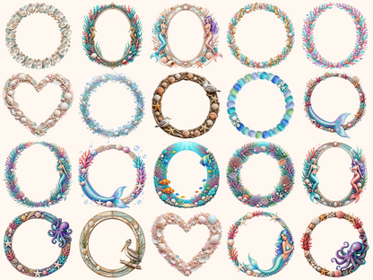Ocean Frames Clipart